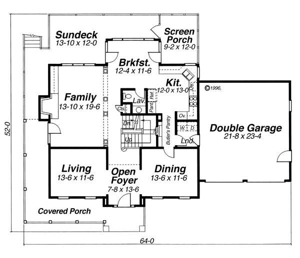 First Floor image of Ashworth House Plan